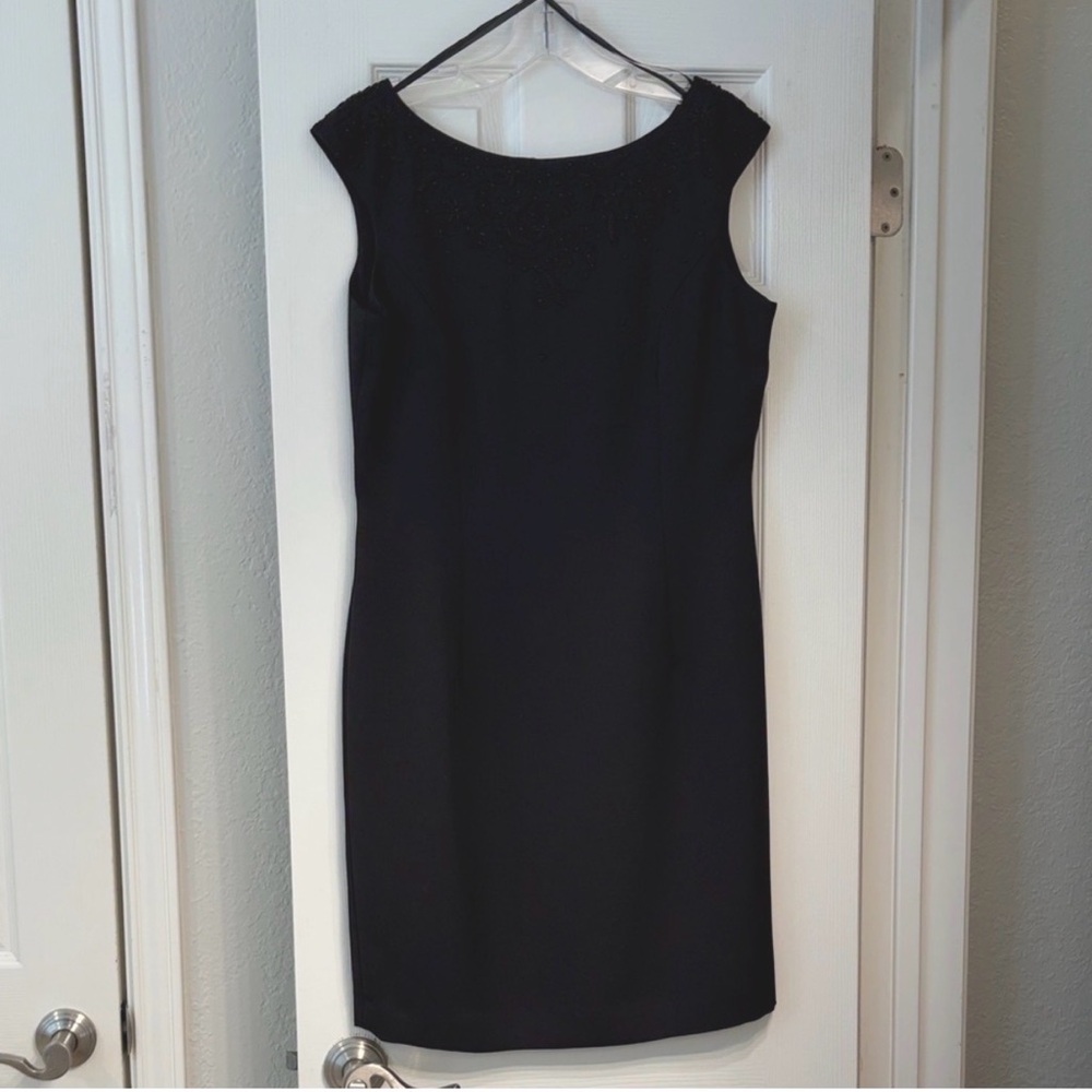 Talbots Classic Black Sheath Dress